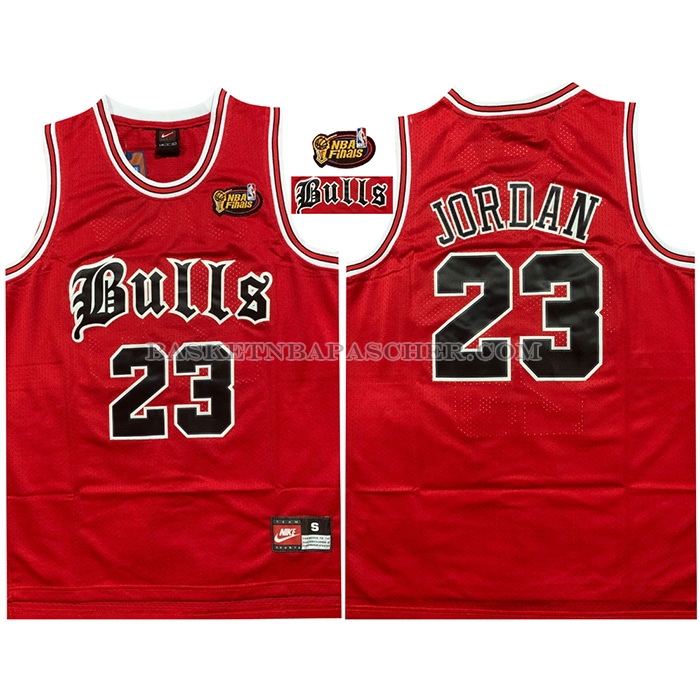 Maillot Chicago Bulls Michael Jordan NO 23 NBA Final Rouge